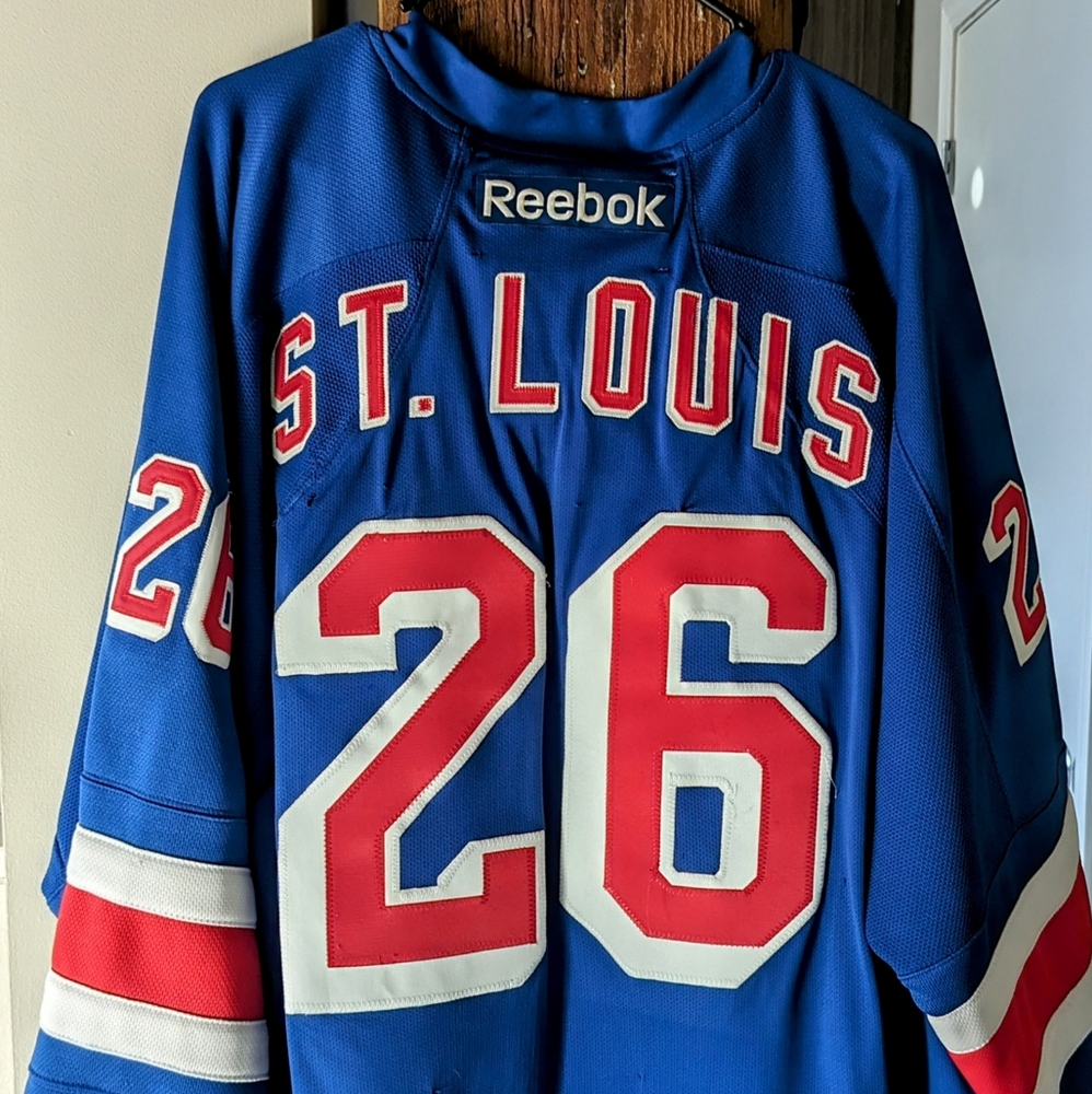 ST LOUIS NEW YORK RANGERS AUTHENTIC 2014 STANLEY CUP REEBOK JERSEY 26 SIZE XXL